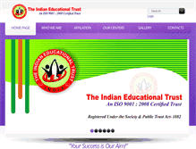 Tablet Screenshot of indianeducationaltrust.com